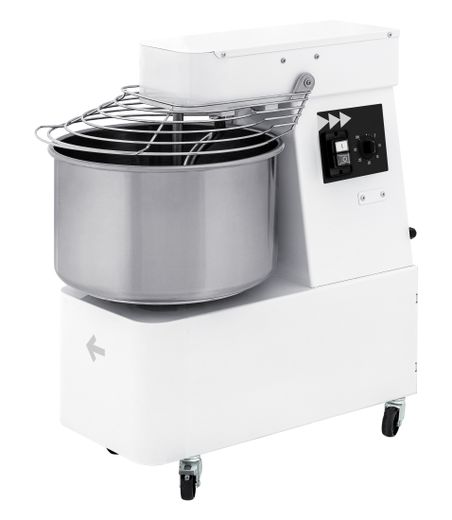 Spiral mixer with fixed head and bowl - 22 L, Prismafood, 56 kg/h, 16L, 400V/750W, 378x690x(H)730mm 1