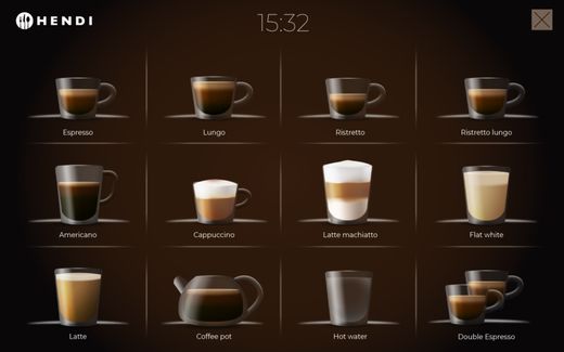 Automatic coffee machine, HENDI, 230V/3000W, 390x544x(H)578mm 1