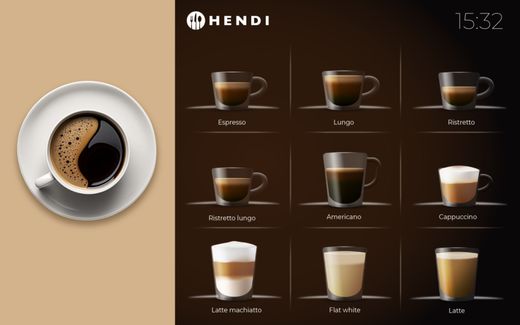 Automatic coffee machine, HENDI, 230V/3000W, 390x544x(H)578mm 1