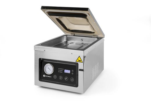 Vacuum chamber packaging machine, HENDI, Profi Line, Sealing strip 260 mm, 240V/1000W, 330x480x(H)361mm 1