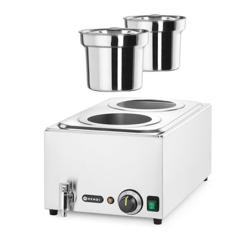 Set: Bain-marie Ranger + 2x 4L container with lid, HENDI, 8L, 220-240V/1000W, 604x332x(H)315mm 1