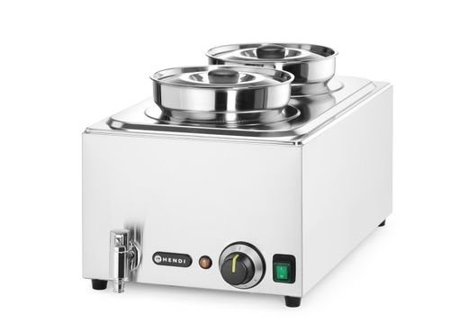 Set: Bain-marie Ranger + 2x 4L container with lid, HENDI, 8L, 220-240V/1000W, 604x332x(H)315mm 1