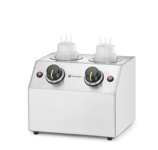 Sauce warmer double, HENDI, 1,3L, 220-240V/400W, 270x223x(H)282mm 1
