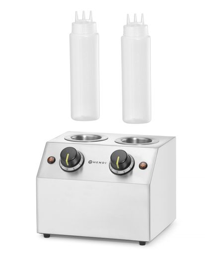 Sauce warmer double, HENDI, 1,3L, 220-240V/400W, 270x223x(H)282mm 1