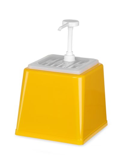 Sauce dispenser with pump, HENDI, 2,5L, Yellow, 230x210x(H)327mm 1