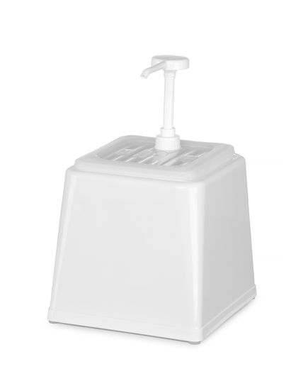 Zásobník na omáčky s pumpičkou, HENDI, 2,5L, Bílá, 230x210x(H)327mm 1