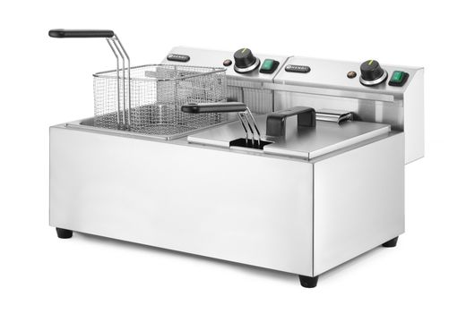 Ruční fritéza, 2 × 8 l, HENDI, Profi Line, 16L, 230V/7000W, 605x460x(H)369mm 1