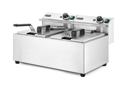 Ruční fritéza, 2 × 8 l, HENDI, Profi Line, 16L, 230V/7000W, 605x460x(H)369mm 1
