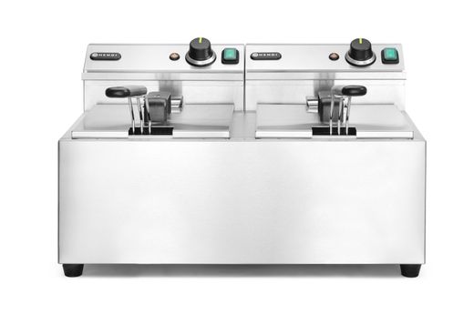 Ruční fritéza, 2 × 8 l, HENDI, Profi Line, 16L, 230V/7000W, 605x460x(H)369mm 1