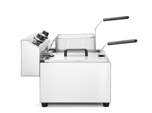 Ruční fritéza, 2 × 8 l, HENDI, Profi Line, 16L, 230V/7000W, 605x460x(H)369mm 1