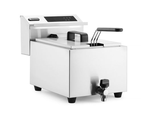 Deep fryer with drain tap digital - 8 l, HENDI, Profi Line, 8L, 230V/3500W, 305x515x(H)345mm 1