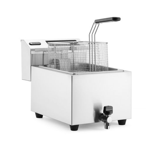 Deep fryer with drain tap digital - 8 l, HENDI, Profi Line, 8L, 230V/3500W, 305x515x(H)345mm 1