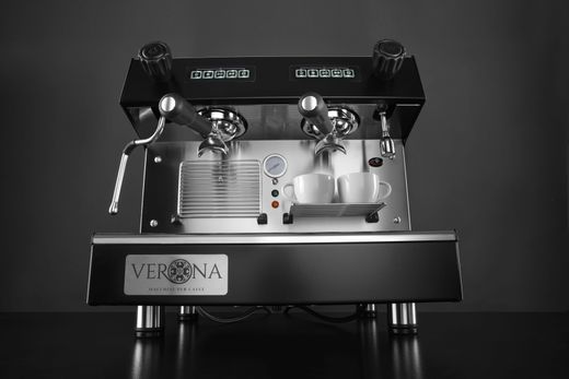 Kavos aparatas „Julia Compact“, 2 grupių, automatinis, Verona, Juodas, 230V/2700W, 475x563x(H)530mm 1