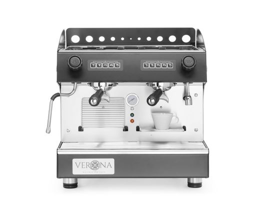 Kavos aparatas „Julia Compact“, 2 grupių, automatinis, Verona, Juodas, 230V/2700W, 475x563x(H)530mm 1
