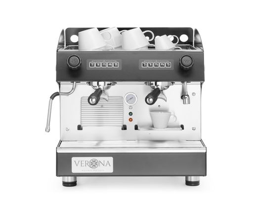 Kavos aparatas „Julia Compact“, 2 grupių, automatinis, Verona, Juodas, 230V/2700W, 475x563x(H)530mm 1