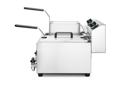 Ruční fritéza s vypouštěcím kohoutem, 2 × 8 l, HENDI, Profi Line, 16L, 230V/7000W, 610x515x(H)369mm 1