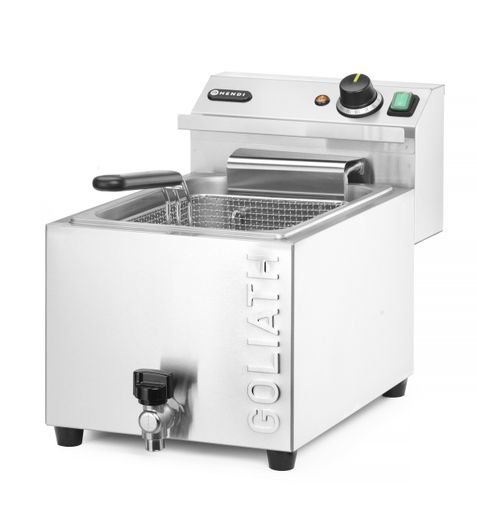 Deep fryer XL with drain tap HENDI GOLIATH, HENDI, 10L, 400V/10200W, 300x585x(H)392mm 1