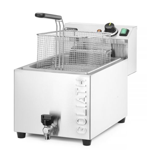 Deep fryer XL with drain tap HENDI GOLIATH, HENDI, 10L, 400V/10200W, 300x585x(H)392mm 1