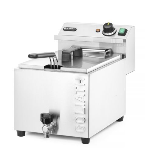 Deep fryer XL with drain tap HENDI GOLIATH, HENDI, 10L, 400V/10200W, 300x585x(H)392mm 1