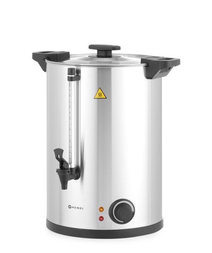 Jednoplášťový kotel na teplé nápoje, HENDI, ≈ 130 šálků za 42 minut., 20L, 230V/2500W, 415x382x(H)480mm 1