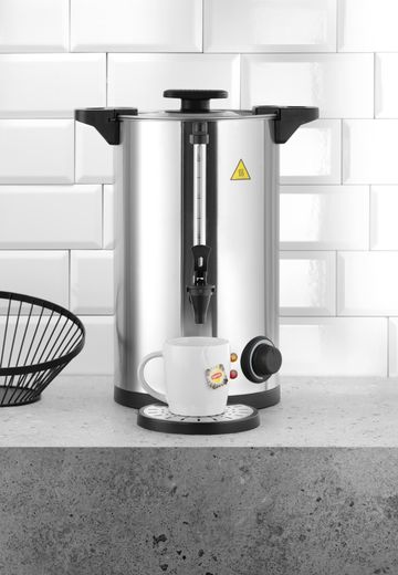 Heißgetränkespender doppelwandig, HENDI, ≈ 60 Tassen in 40 Min., 9L, 230V/1500W, 340x315x(H)430mm 1