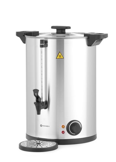 Dvigubos sienelės karštų gėrimų virimo aparatas, HENDI, 120 puodelių per 37 minutes., 18L, 230V/2500W, 415x382x(H)480mm 1