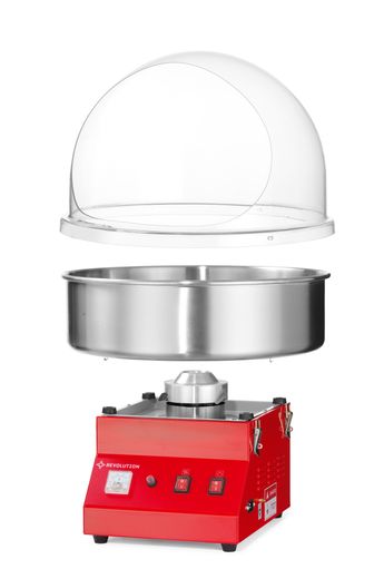Cotton candy machine, Revolution, Red, 230V/1080W, 520x520x(H)415mm 1