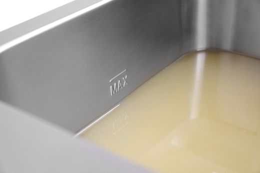 Induction deep fryer with drain tap, 8 l, HENDI, 8L, Light grey, 230V/3500W, 288x619x(H)408mm 1