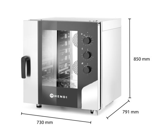 Convection steam oven CONTROL 7x GN1/1, HENDI, 400V/10400W, 730x855x(H)850mm 1