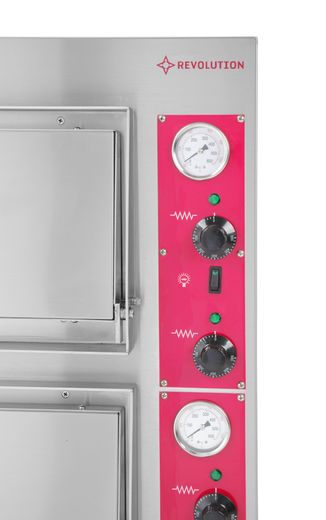 Double chamber pizza oven – electric, electromechanical control, Revolution, 2 chambers, 400V/8400W, 910x820x(H)750mm 1