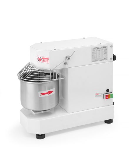 Mixér spirálový na těsto z 1 rychlostí a pevnou mísou, HENDI, 230V/1500W, 840x420x(H)720mm 1