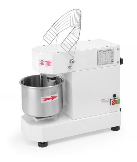 Mixér spirálový na těsto z 1 rychlostí a pevnou mísou, HENDI, 230V/1500W, 840x420x(H)720mm 1