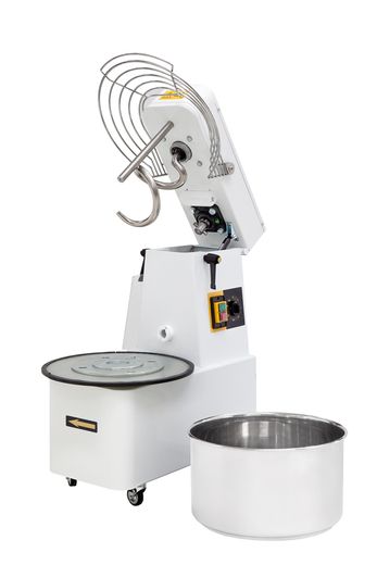 Spirálový mixér s odnímatelnou dvourychlostní mísou, 48 l, Prismafood, 128 kg/h, 48L, 400V/2200W, 480x800x(H)850mm 1