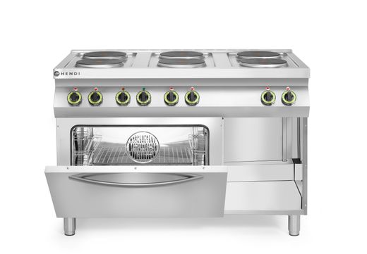Cooker, electric with convection oven GN 1/1, HENDI, Kitchen Line, 400V/18600W, 1200x700x(H)900mm 1