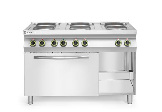 Cooker, electric with convection oven GN 1/1, HENDI, Kitchen Line, 400V/18600W, 1200x700x(H)900mm 1