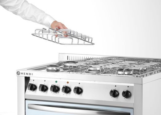 5-burner gas cooker, HENDI, Smart, 230V/3000W, 17000kW, 900x600x(H)900mm 1