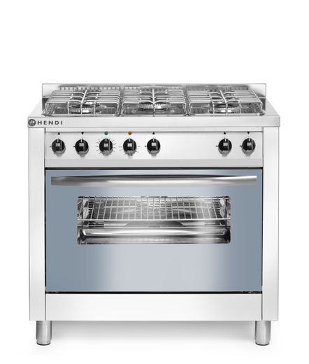 5-burner gas cooker, HENDI, Smart, 230V/3000W, 17000kW, 900x600x(H)900mm 1