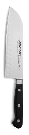Santoku knife with Granton edge, ÓPERA series, Arcos, Black, (L)303mm 1