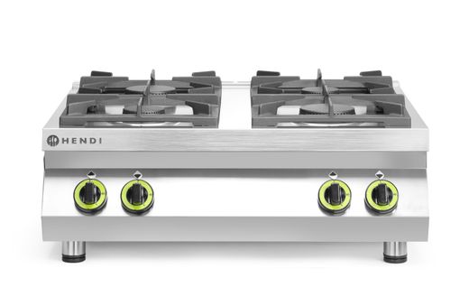Gas cooker 4-burner Kitchen Line - table top, HENDI, Kitchen Line, 19kW, 800x700x(H)310mm 1