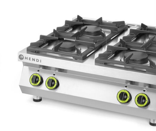 Gas cooker 4-burner Kitchen Line - table top, HENDI, Kitchen Line, 19kW, 800x700x(H)310mm 1