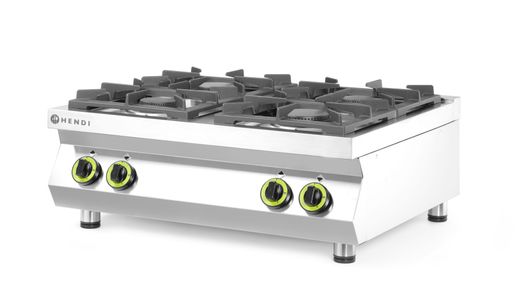 Gas cooker 4-burner Kitchen Line - table top, HENDI, Kitchen Line, 19kW, 800x700x(H)310mm 1
