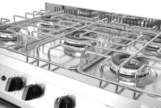 5-burner gas cooker, open stand, Revolution, 230V/17000W, 17000kW, 900x600x(H)900mm 1