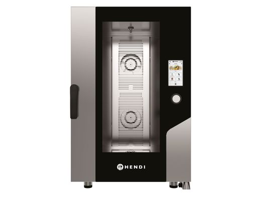 Forno a vapore a convezione – Touch 11 x GN 1/1, elettrico, con vapore diretto e touch screen controllato, HENDI, 730x785x(H)1130mm 1
