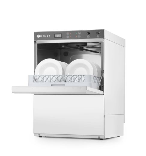 Dishwasher 50x50, HENDI, with detergent dispenser and drain pump, 230V/3600W, 600x570x(H)830mm 1