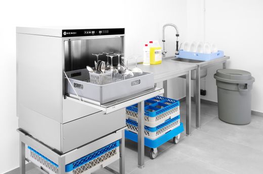 Myčka na sklo 40x40 - elektronické ovládání, HENDI, 230V/2800W, 470x510x(H)710mm 1
