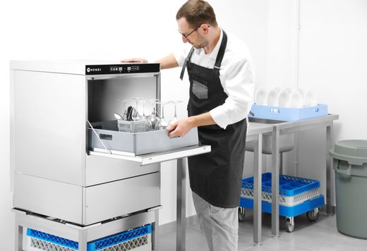 Myčka na sklo 40x40 - elektronické ovládání, HENDI, 230V/2800W, 470x510x(H)710mm 1