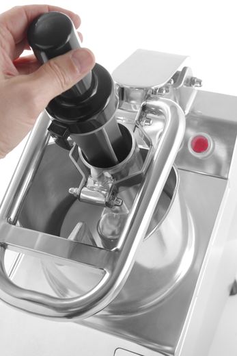 Electric vegetable cutter with large inlet opening, 3 discs included, Revolution, 230V/750W, 500x250x(H)470mm 1