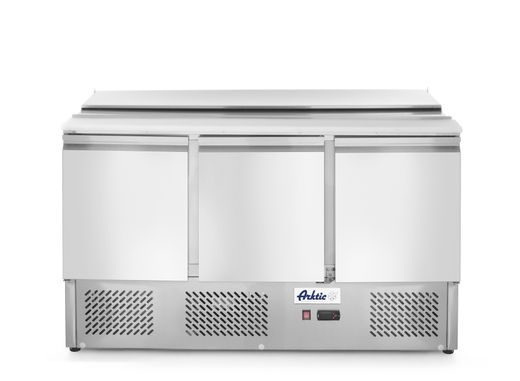 Three door salad counter 380L, Arktic, 253L, 230V/310W, 700x1380x(H)868mm 1