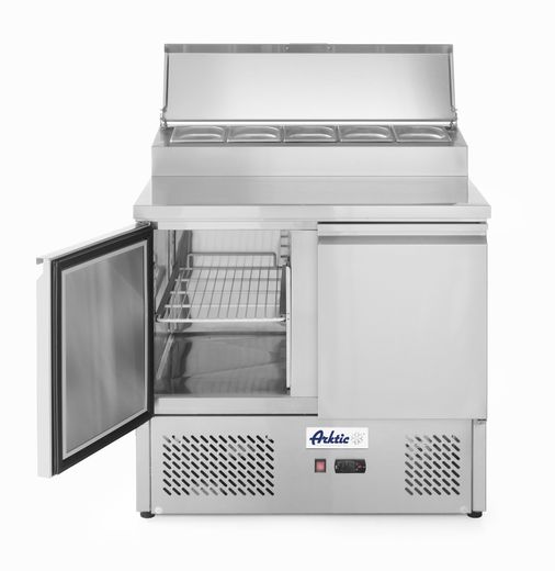 Two door salad counter with raised GN display 300L, Arktic, 169L, 230V/310W, 700x915x(H)1030mm 1