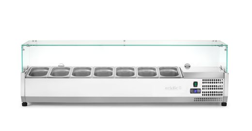 Refrigerated countertop server GN 1/4, Arktic, 7x GN 1/4, 230V/180W, 1505x335x(H)460mm 1